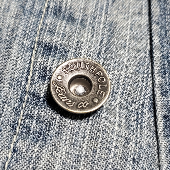 Southpole vintage denim vest Size Medium - Picture 5 of 11